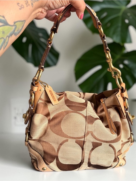 Coach Handbags - Coach Carly Bag in Brown and Tan